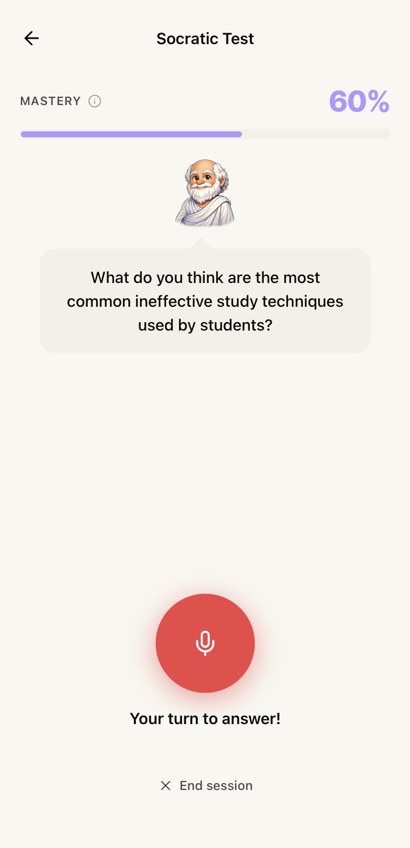 Socratic Test Interface